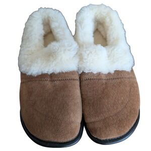 SoftMoc Men's 8 like new Tan plush lined Slippers